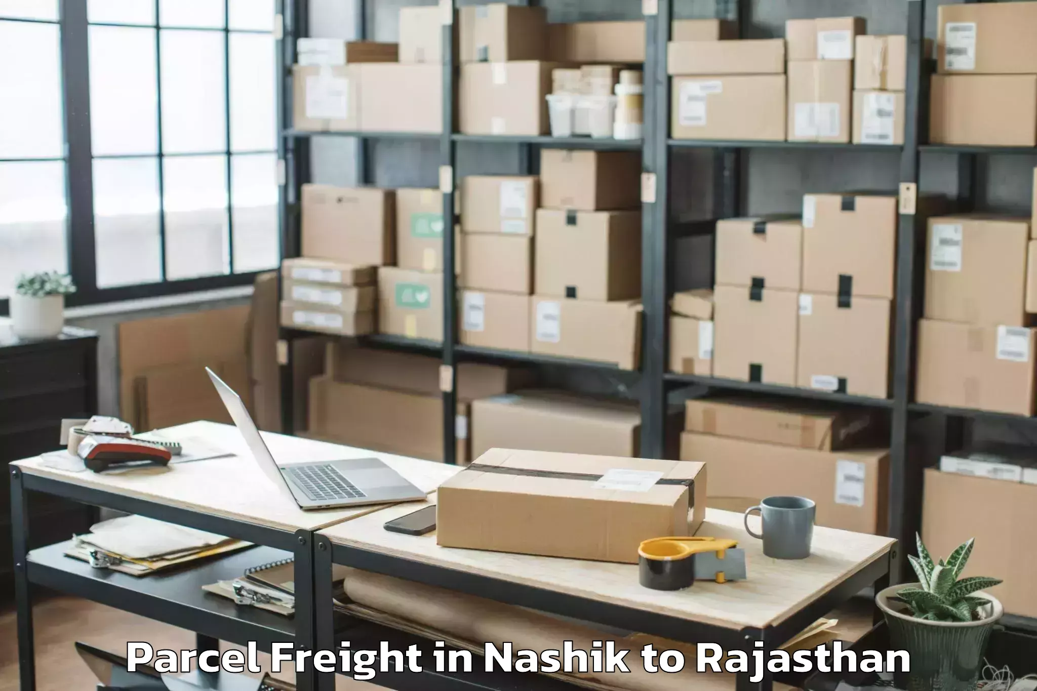 Nashik to Mewar University Chittorgarh Parcel Freight Booking